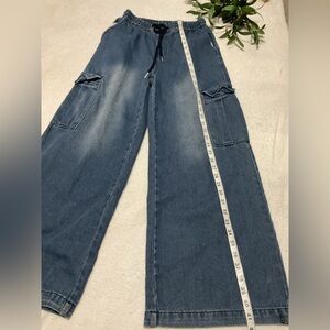 Men's Blue Cargo Jeans